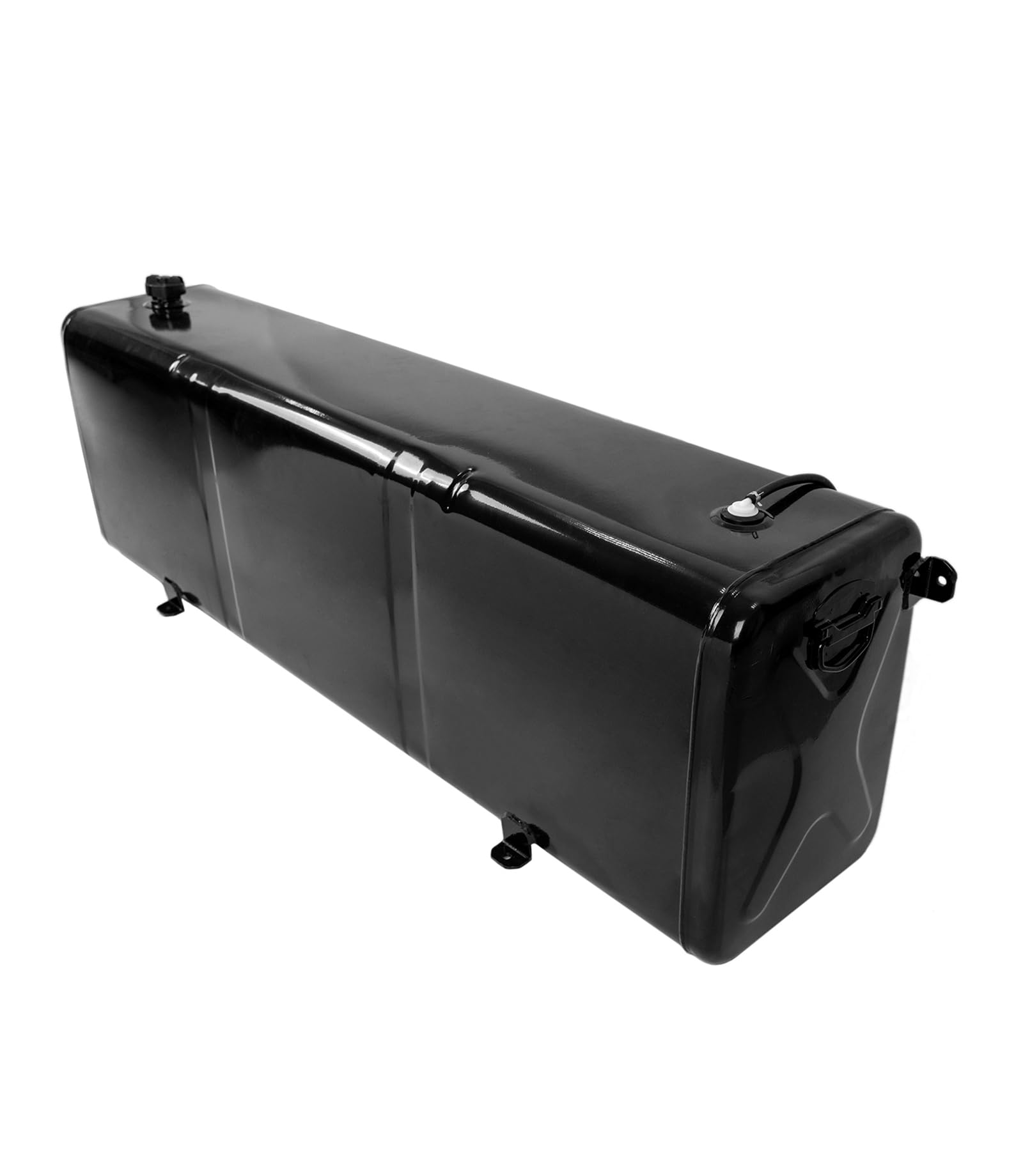 58 Gallon Rectangular Iron Fuel Transfer Tank - Auxiliary Diesel Storage for Trucks & Transportation | Heavy-Duty Fuel Cell for Long Hauls & Off-Road Use