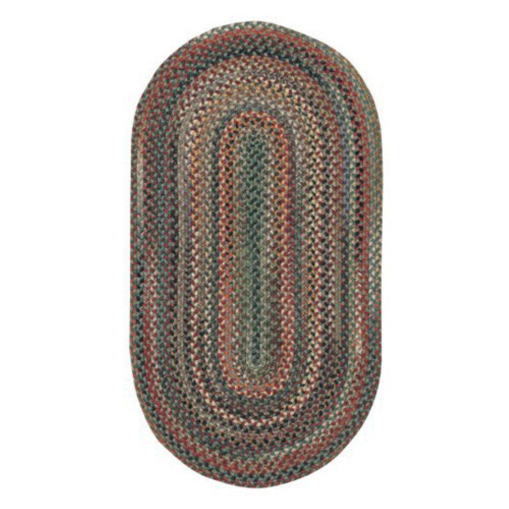 Capel Sherwood Forest 16-Inch Pine Wood Basket Braided Rug - Natural Fiber Round Floor Mat for Living Room, Bedroom, or Entryway Decor