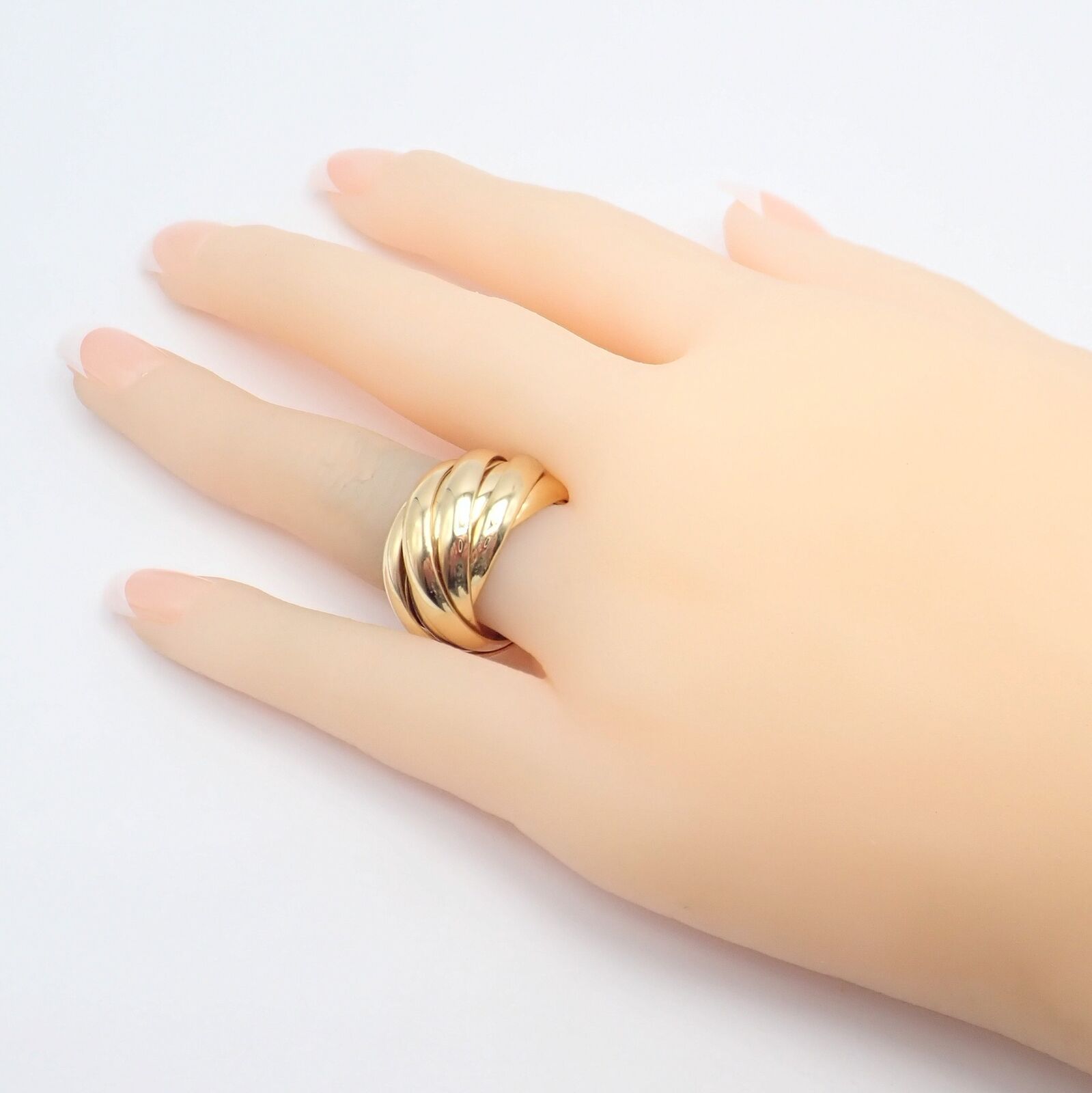 Authentic Tiffany & Co 18k Yellow Gold 9 Row Melody Calife Picasso Ring Size 5 - Luxury Jewelry for Women, Perfect for Weddings, Anniversaries & Special Occasions
