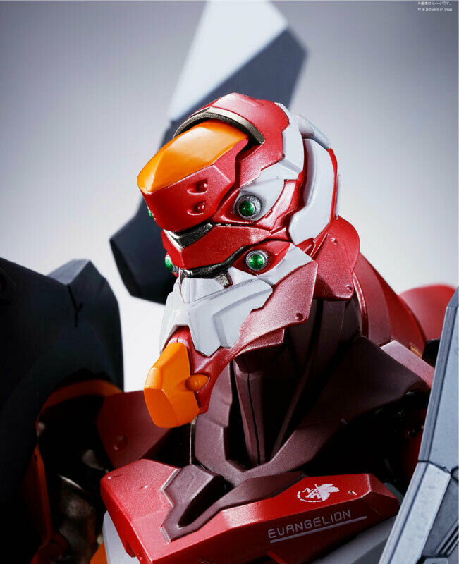 Bandai Metal Build Evangelion EVA-02 Production Model Action Figure - Neon Genesis Collectible for Anime Fans & Display