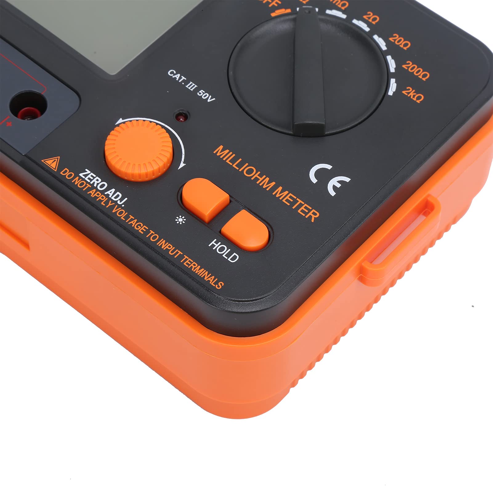 VC480C Digital Milliohmmeter - 0.01mΩ to 2kΩ 6-Range Portable Multifunction Electrical Tester with 4-Wire Measurement for DC Low Resistance Testing | Ideal for Electronics Repair, Circuit Testing & Industrial Maintenance