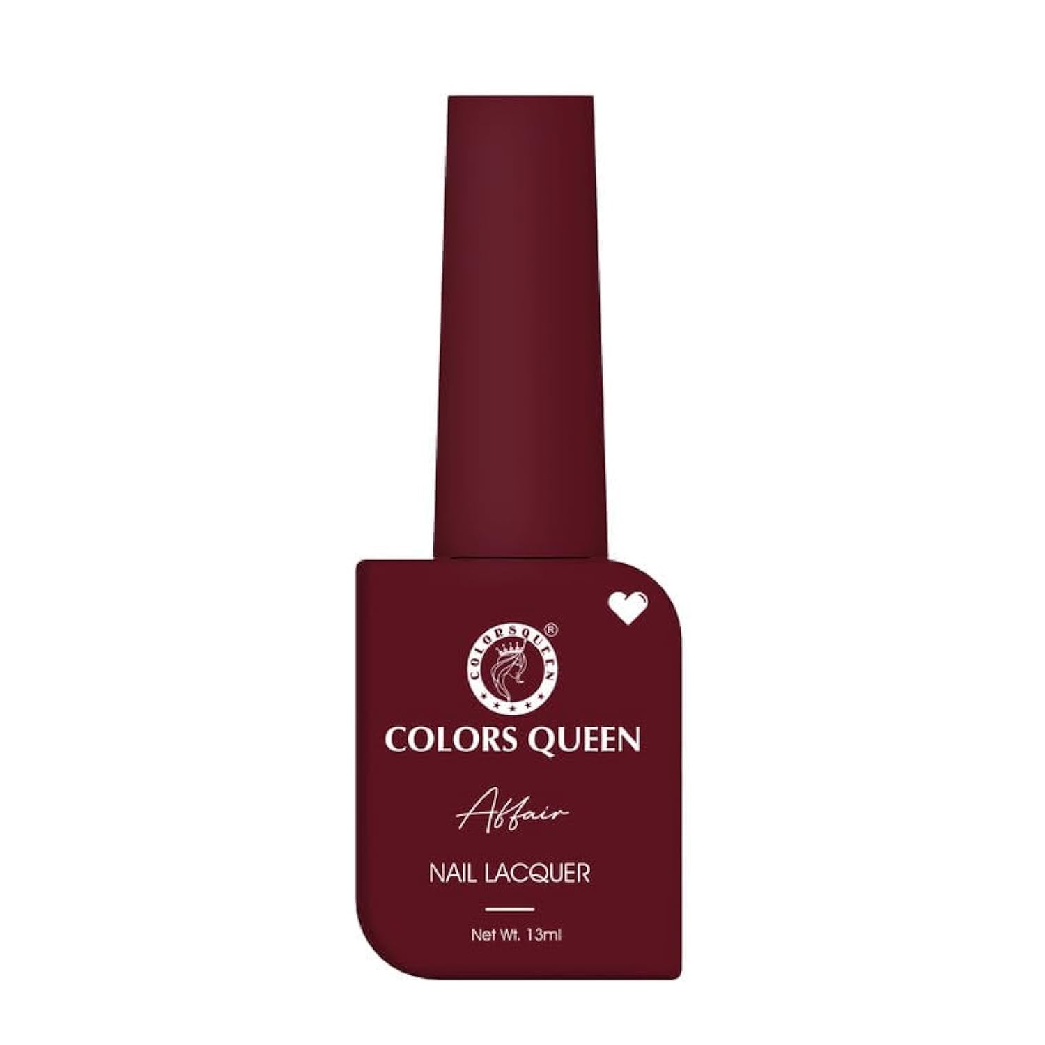 COLORS QUEEN Affair Nail Polish - 01 Regal Ruby, 13Ml | Quick Drying, Long Lasting, Chip Resistant Nail Polish | Non-Toxic, Semi Matte Finish | Perfect for Date Nights, Parties & Special Occasions