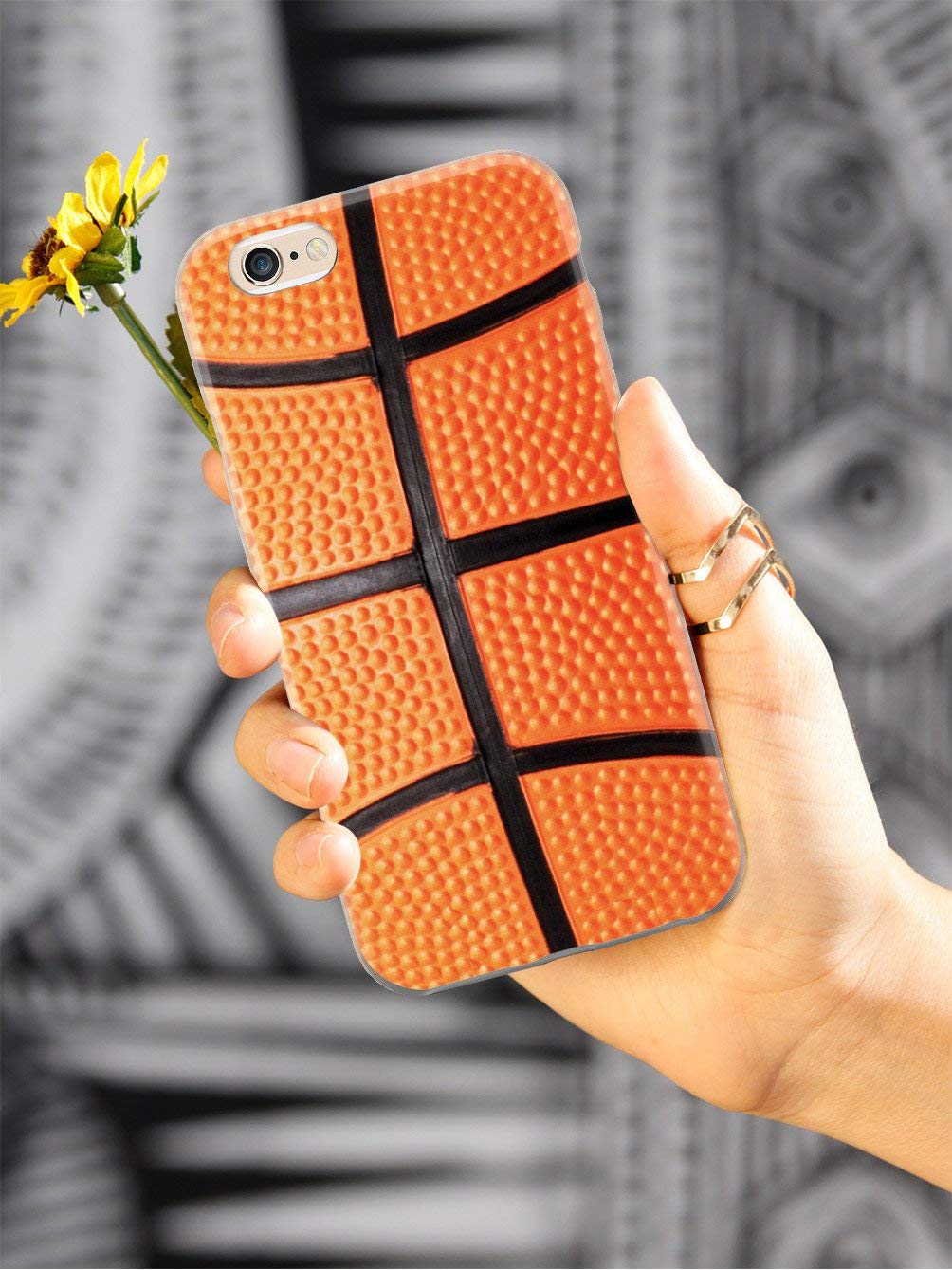 Inspired Cases - Premium 3D Textured Protective Phone Case Compatible with iPhone 12 - Anti-Slip Basketball Design - Perfect for Sports, Gym & Outdoor Activities