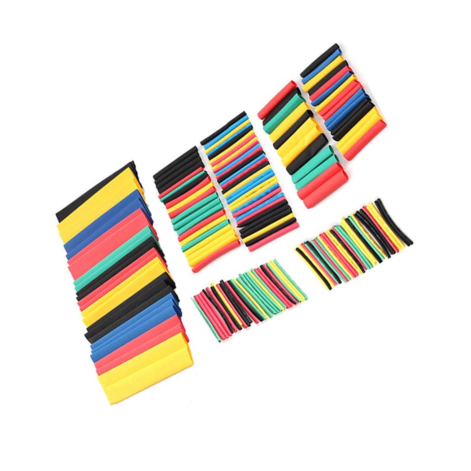 PYouo 164PCS Heat Shrink Tubing Kit - Polyolefin Insulation Sleeving for Wire & Cable Protection - Assorted Sizes (3:1 Shrink Ratio) - Perfect for Electrical Repairs, DIY Projects, and Automotive Wiring