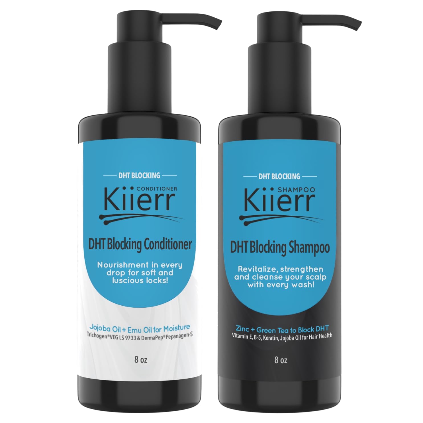 DHT Blocking Anti-Thinning Shampoo and Conditioner Set for Men & Women - Hair Growth Treatment for Thicker, Healthier Hair - Perfect for Daily Use at Home or Salon