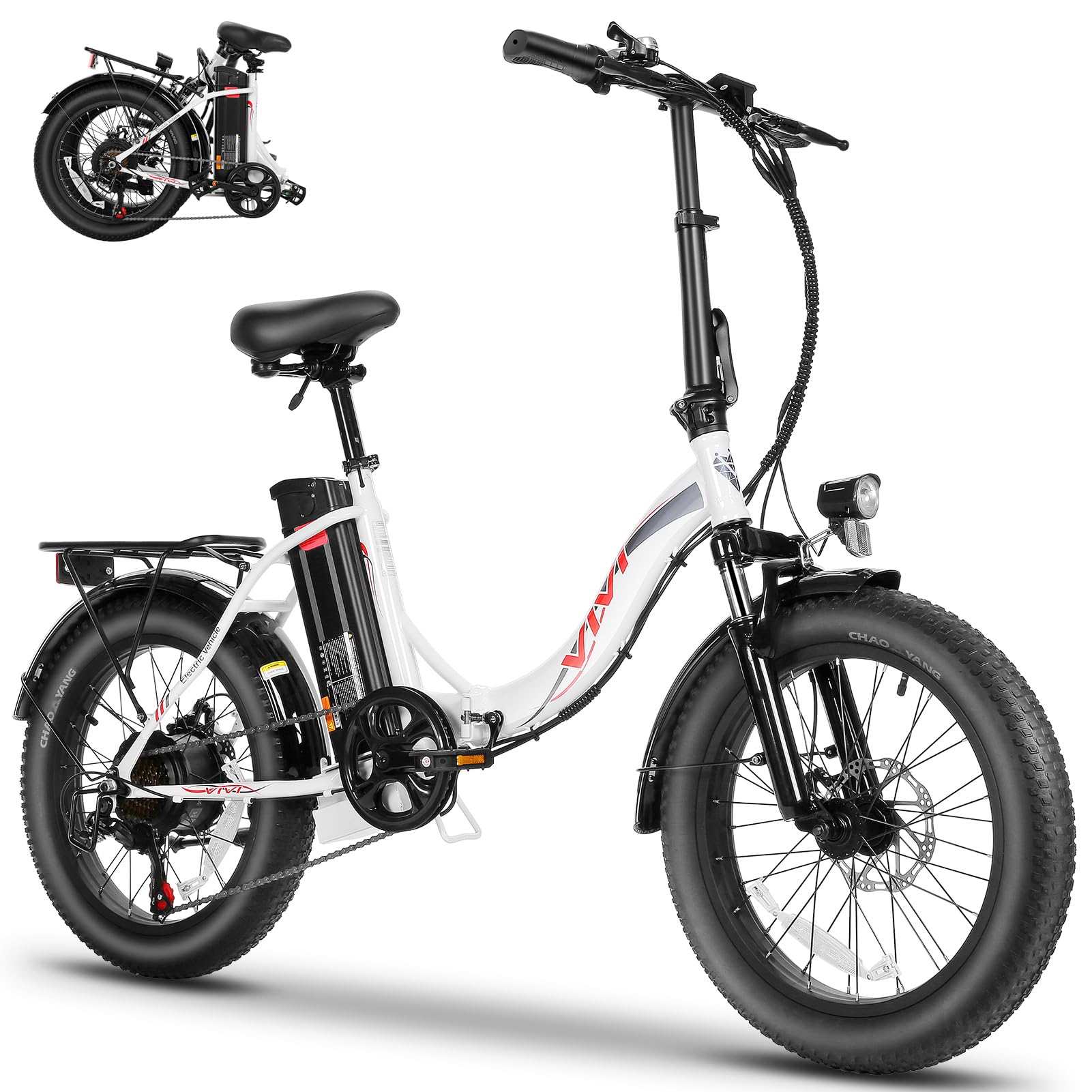 **Vivi 900W Peak 48V Electric Bike - 20