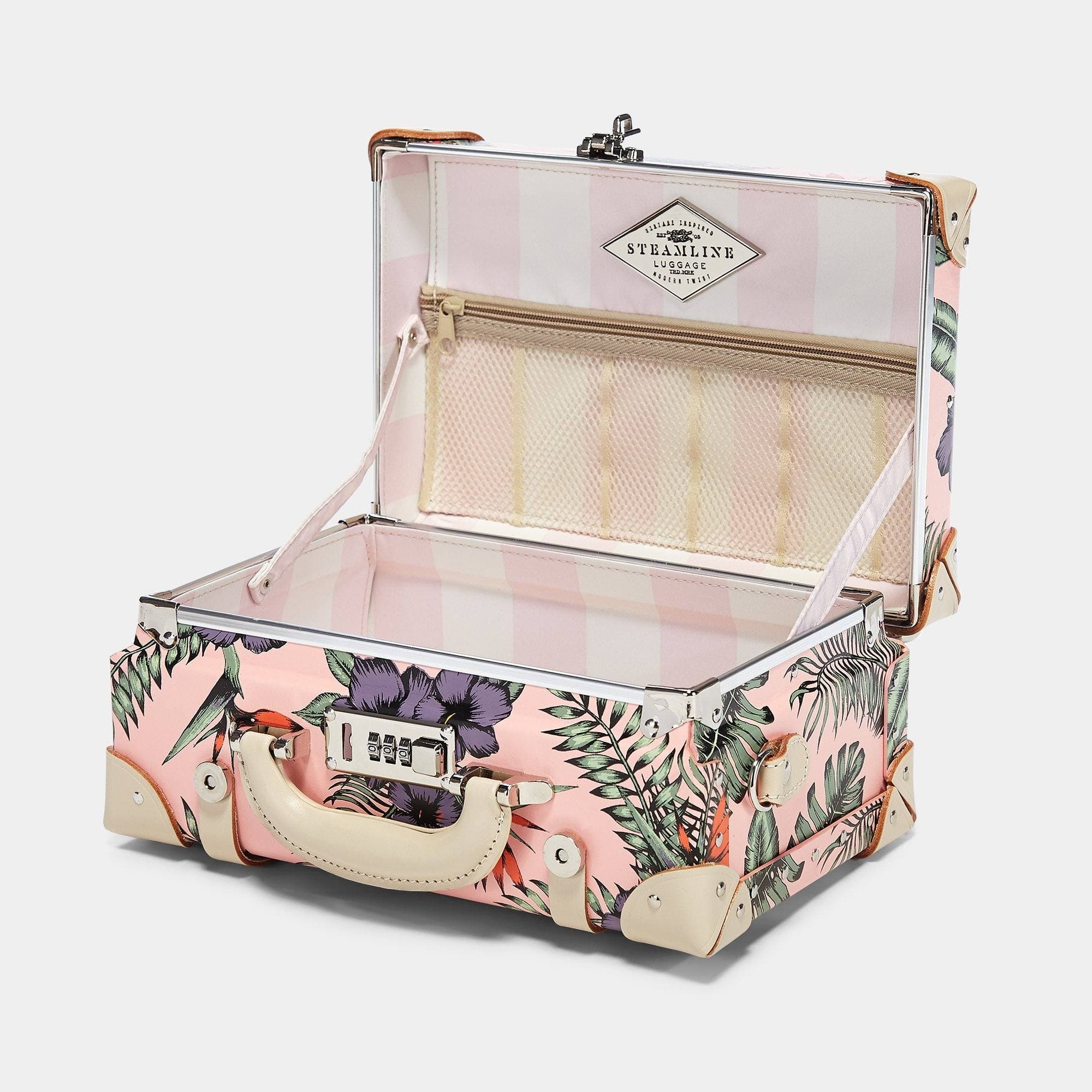 The Botanist Pink Vanity Makeup Organizer - Elegant Cosmetic Storage for Bedroom & Bathroom | Perfect for Makeup Brushes, Lipsticks & Skincare Products