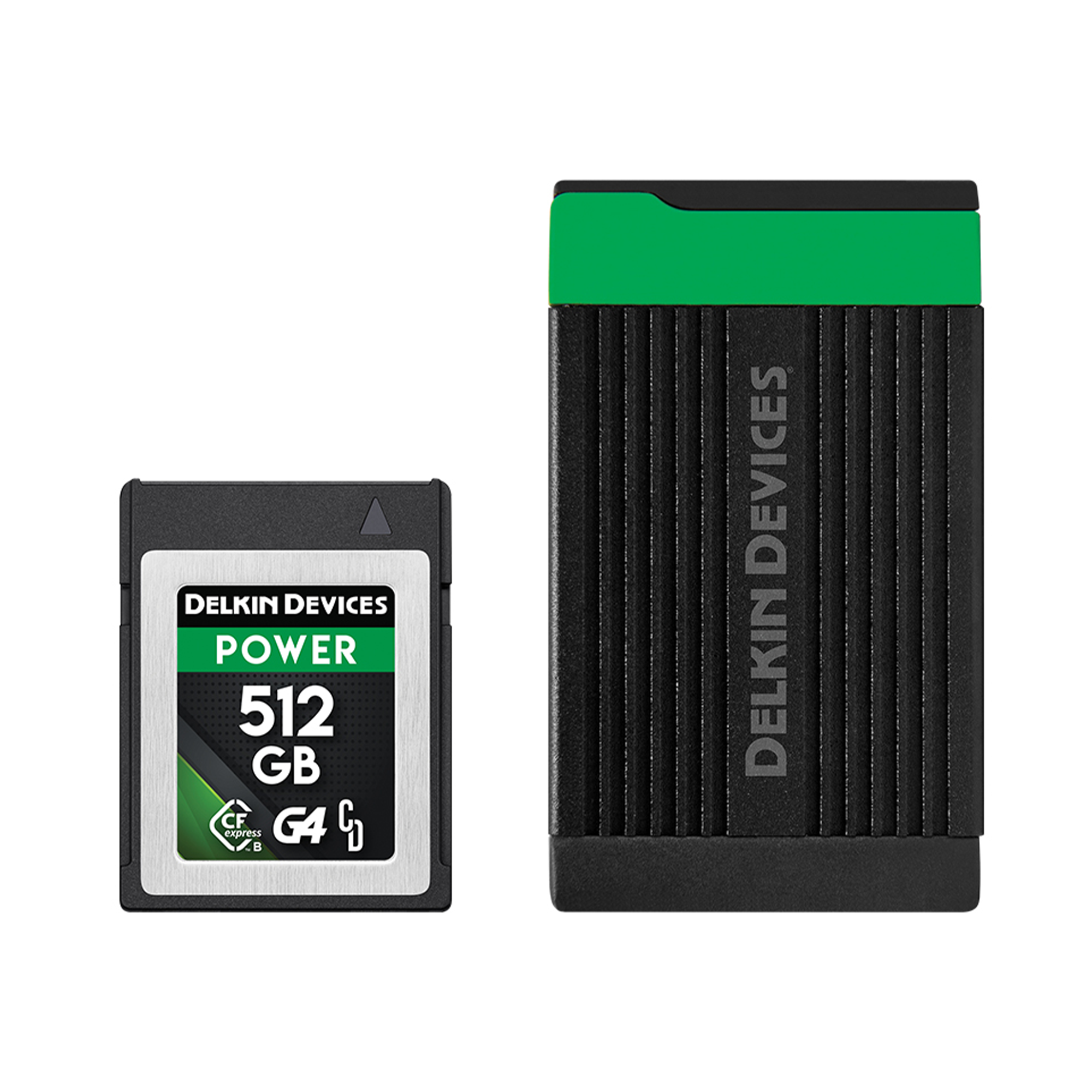 Delkin Devices 512GB POWER CFexpress Type B G4 Memory Card with Reader - High-Speed 1700MB/s for 8K Video, DSLR & Mirrorless Cameras - Perfect for Professional Photography & Videography