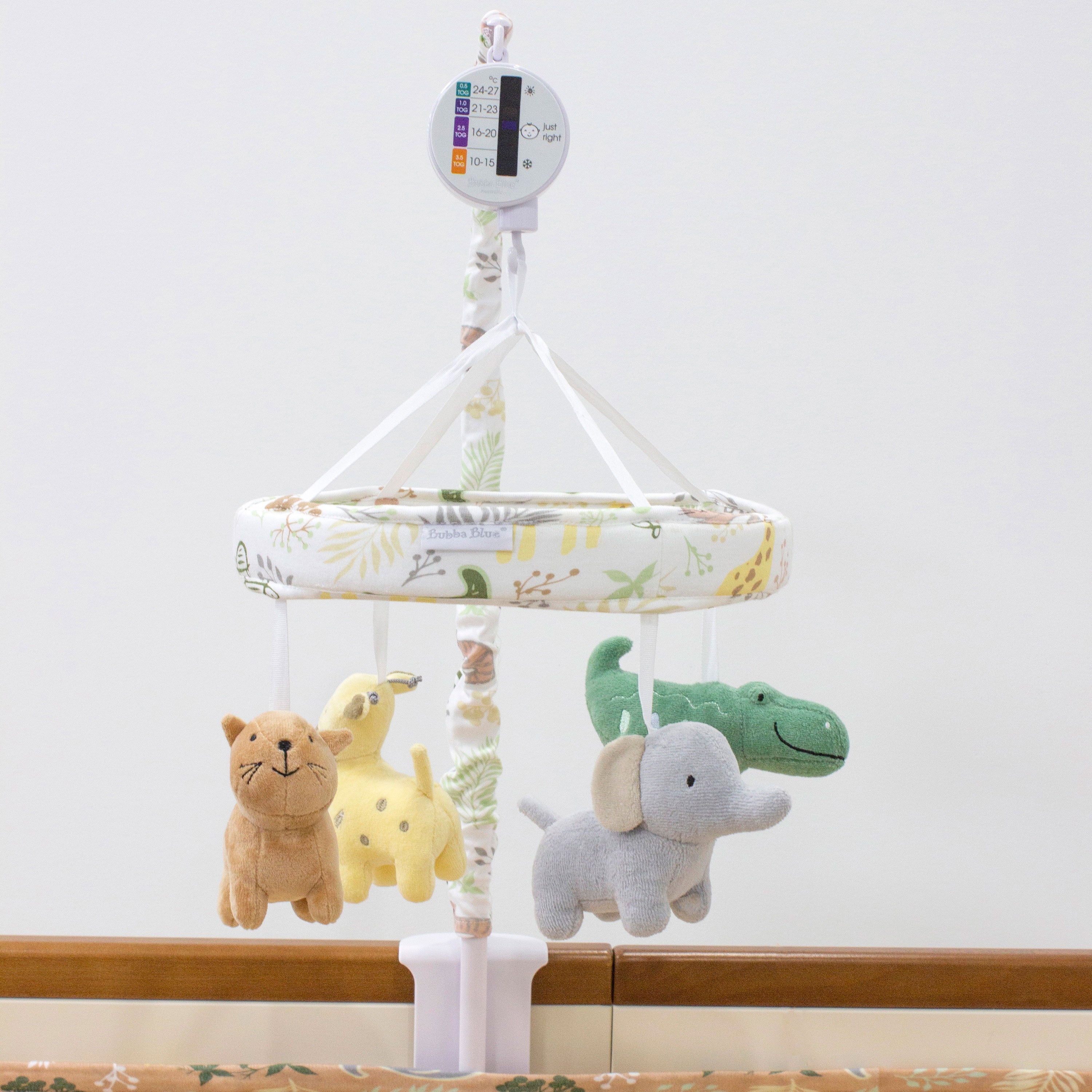 Jungle Bamboo Musical Mobile - Buy One Get One Free - Perfect for Baby Nurseries & Soothing Lullabies
