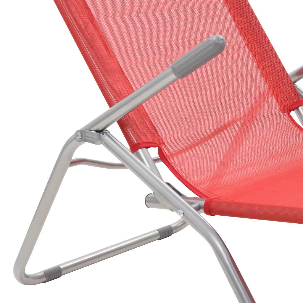 2pcs Blue Textilene Folding Sun Loungers - Portable Garden Recliner Chairs for Backyard, Patio & Poolside | Outdoor Lounge Beds for Relaxing, Sunbathing & Courtyard Use
