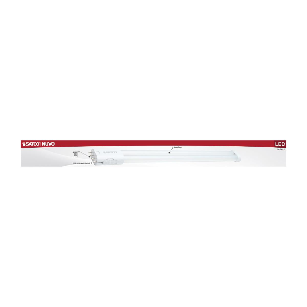 4 Pin PLL LED Lamp - 16W 2000LM Ballast Bypass - 3000K to 6500K Color Temperature - 2G11 Base - Perfect for Office Lighting, Retail Stores, and Home Use