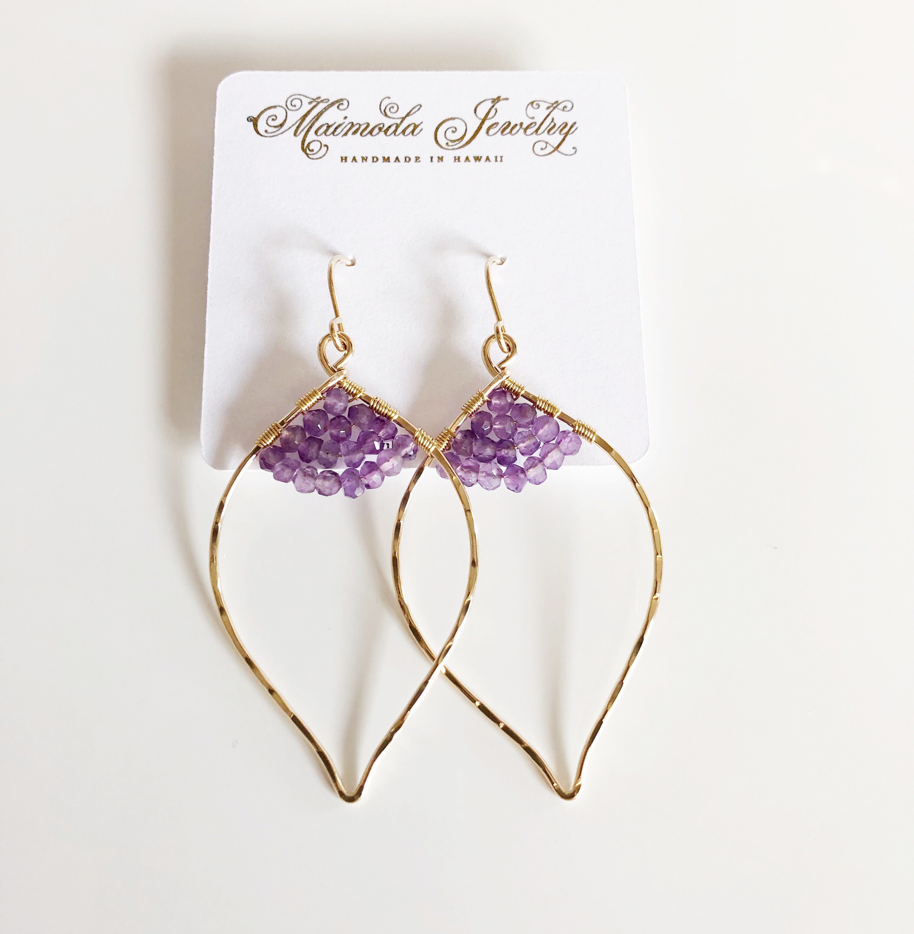 Wren Amethyst Stud Earrings - Elegant Purple Gemstone Jewelry for Women | Perfect for Gifts, Parties & Everyday Wear