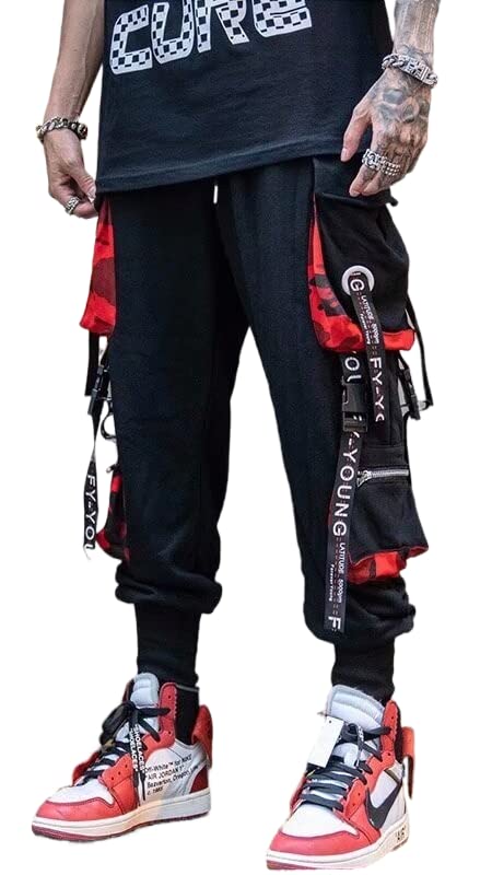 **Men's & Women's Streetwear Hip Hop Cargo Joggers - Casual Active Sweatpants for Sports, Gym, and Everyday Wear | Unisex Urban Fashion Pants**