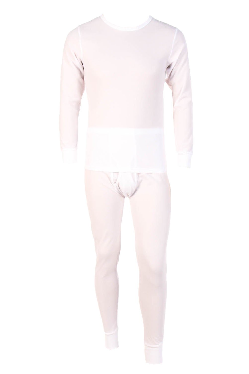 Men's Thermal Underwear Set - Waffle Knit Long Sleeve Shirt & Pants for Winter Warmth - Perfect for Cold Weather, Outdoor Activities & Layering