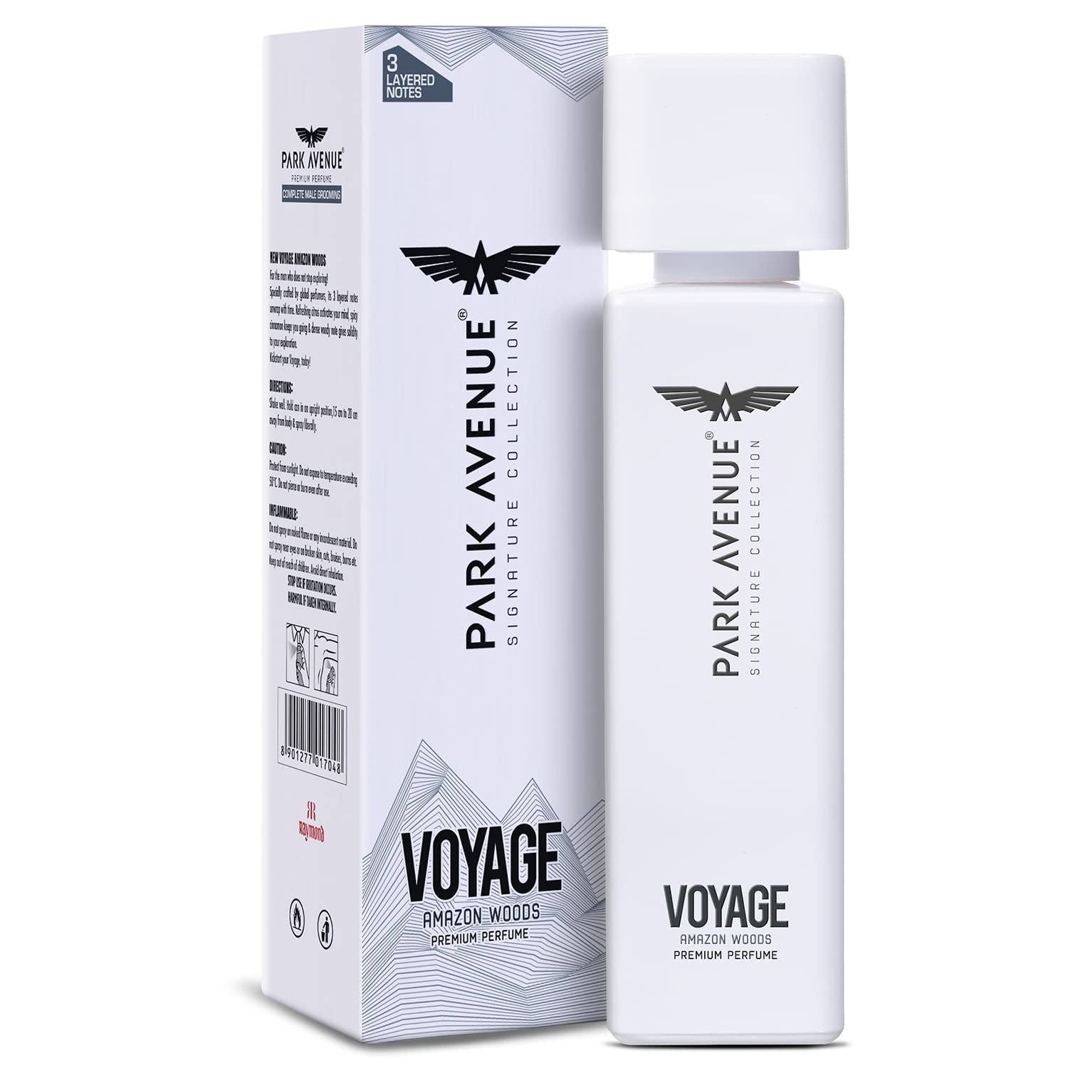 Park Avenue Men Voyage Amazon Woods Eau de Parfum - 4.0 oz (120ml) Long-Lasting Fragrance for Men, Perfect for Daily Wear, Office & Date Nights