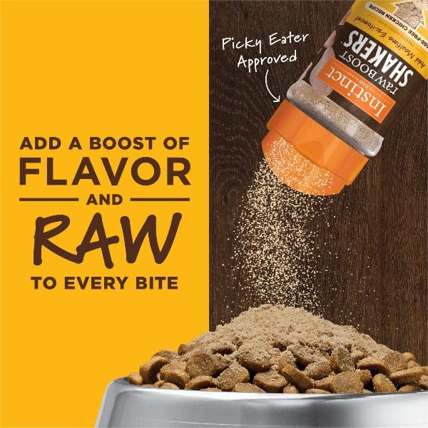 Instinct Raw Boost Grain-Free Dog Food Topper with Real Chicken - High Protein Freeze-Dried Raw Dog Food Topper for Small & Large Dogs - Perfect for Kibble Mixing, Training Treats & Digestive Health