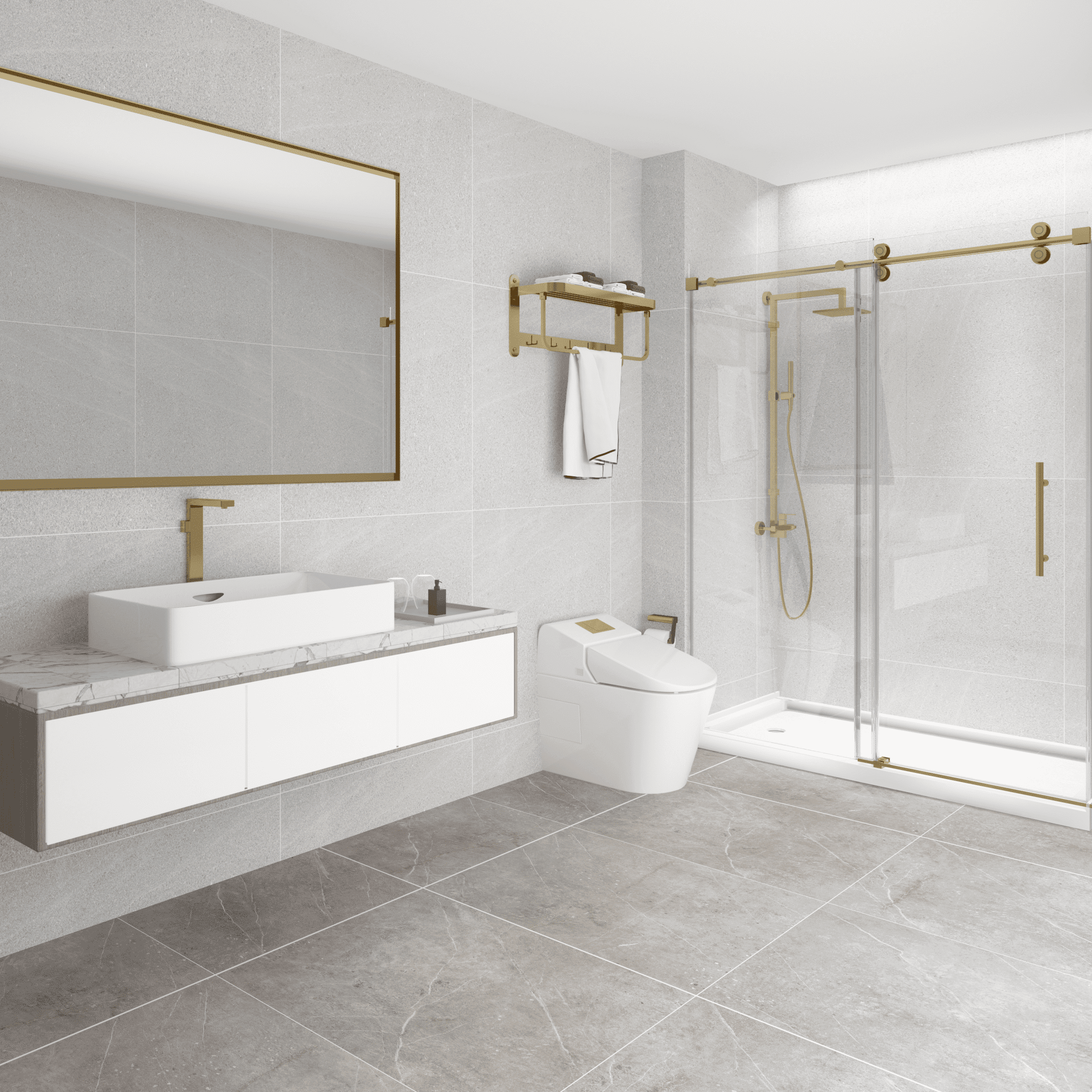 Frameless Single Sliding Door 50