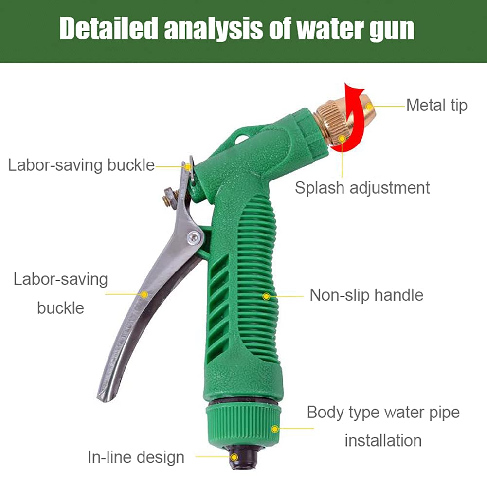 Expandable Garden Hose 15m - Lightweight, Flexible & Durable Water Hose for Car Washing, Lawn Watering & Household Use | Perfect for Outdoor Cleaning, Gardening & Pet Care