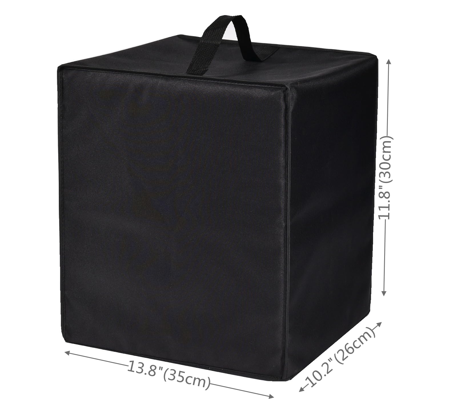 Dustproof Coffee Maker Cover - Compatible with BLACK+DECKER CM1160, Keurig K-Supreme, K-Compact, Gevi GECME403LA-U, Mr. Coffee EM5000 & More - Universal Fit for Most Coffee Machines - Perfect for Kitchen, Office & Travel Use (Black)