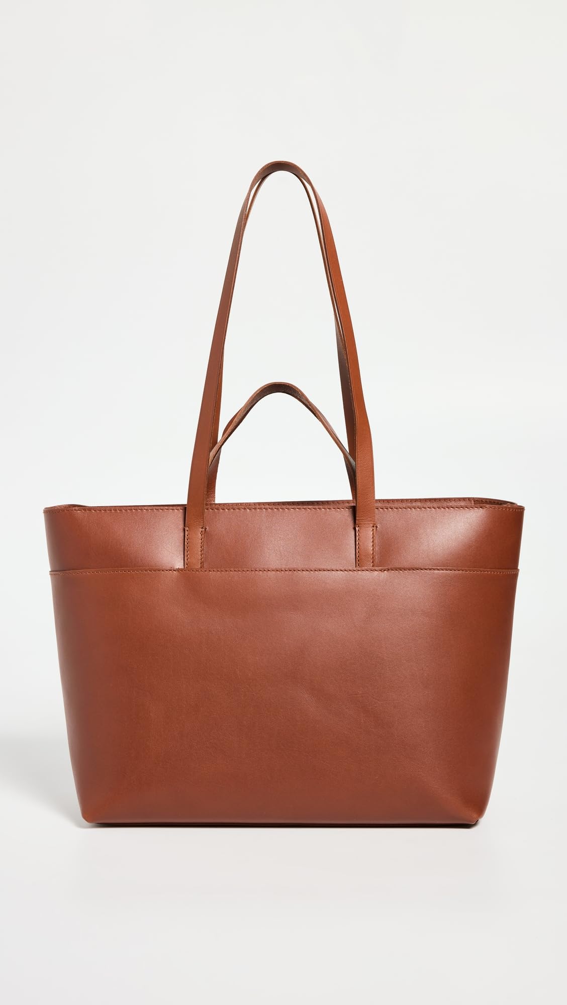 Madewell Women's The Zip-Top Essential Leather Tote Bag - Stylish & Spacious for Work, Travel & Everyday Use