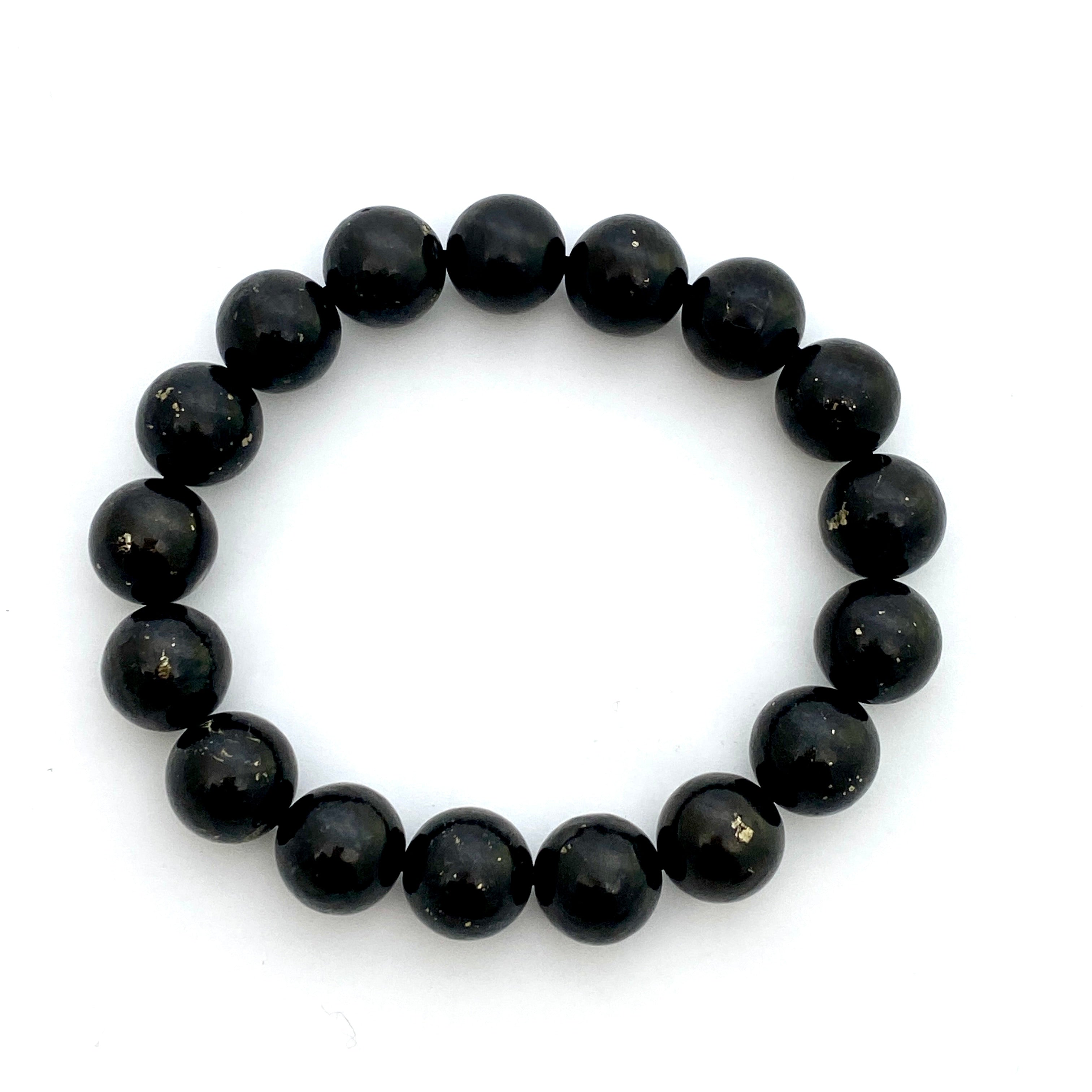 Shungite Bracelet for Men & Women - Natural EMF Protection & Healing Stone Jewelry - Perfect for Meditation, Yoga & Daily Wear