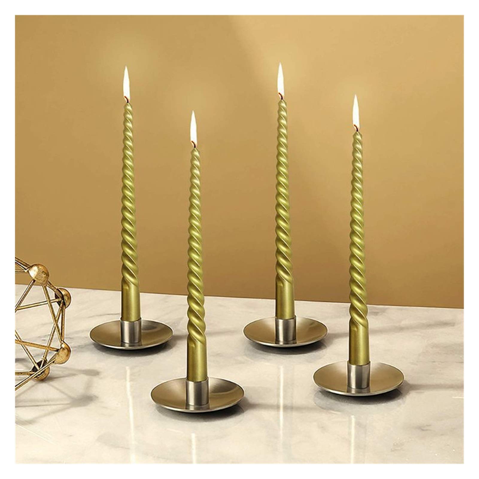 12PCS 10 Inch Dripless Taper Candles - Long Smokeless Scented Candles for Birthday, Romantic Proposal, Holiday Decor (Pink) | Elegant Dinner Parties, Wedding Centerpieces, Christmas Table Settings