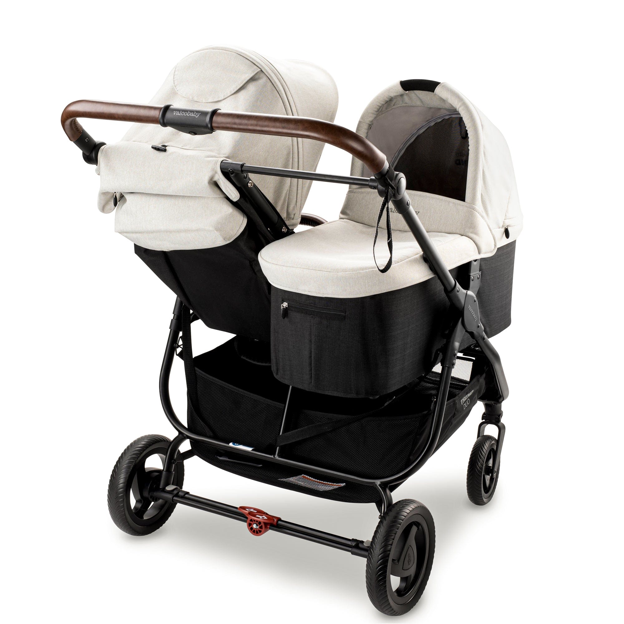 Valco Baby Duo Trend Double Stroller - Lightweight Side by Side Stroller for Twins & Toddlers | Compact Fold, Adjustable Canopy & Smooth Ride - Perfect for Park Walks, Shopping & Travel