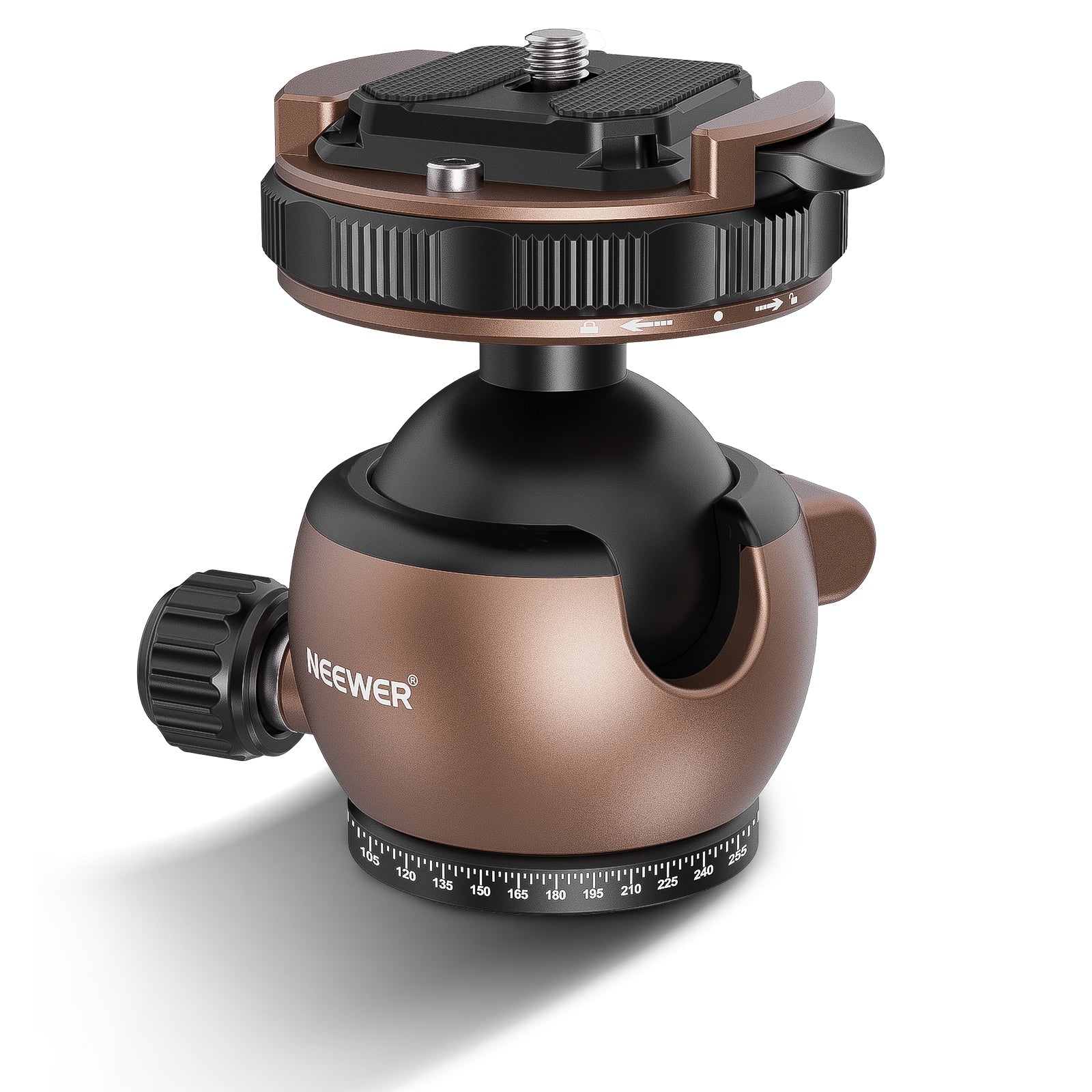 NEEWER GM32 Upgraded Low Profile Ball Head - Compact & Lightweight Tripod Head for DSLR Cameras, Video & Photography - Perfect for Travel, Vlogging & Outdoor Shooting
