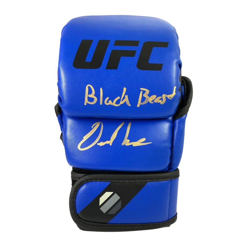 Derrick Lewis Signed UFC Blue Glove - Authentic 