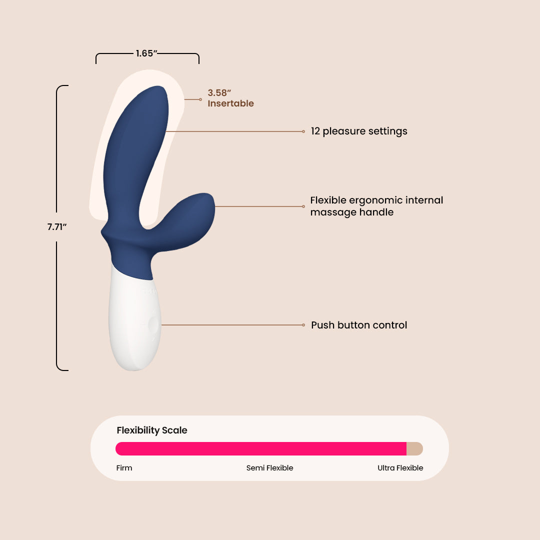 LOKI Wave™ 2 Prostate Massager with Vibration - Powerful G-Spot Stimulator for Men | Perfect for Solo Play, Couples & Relaxation