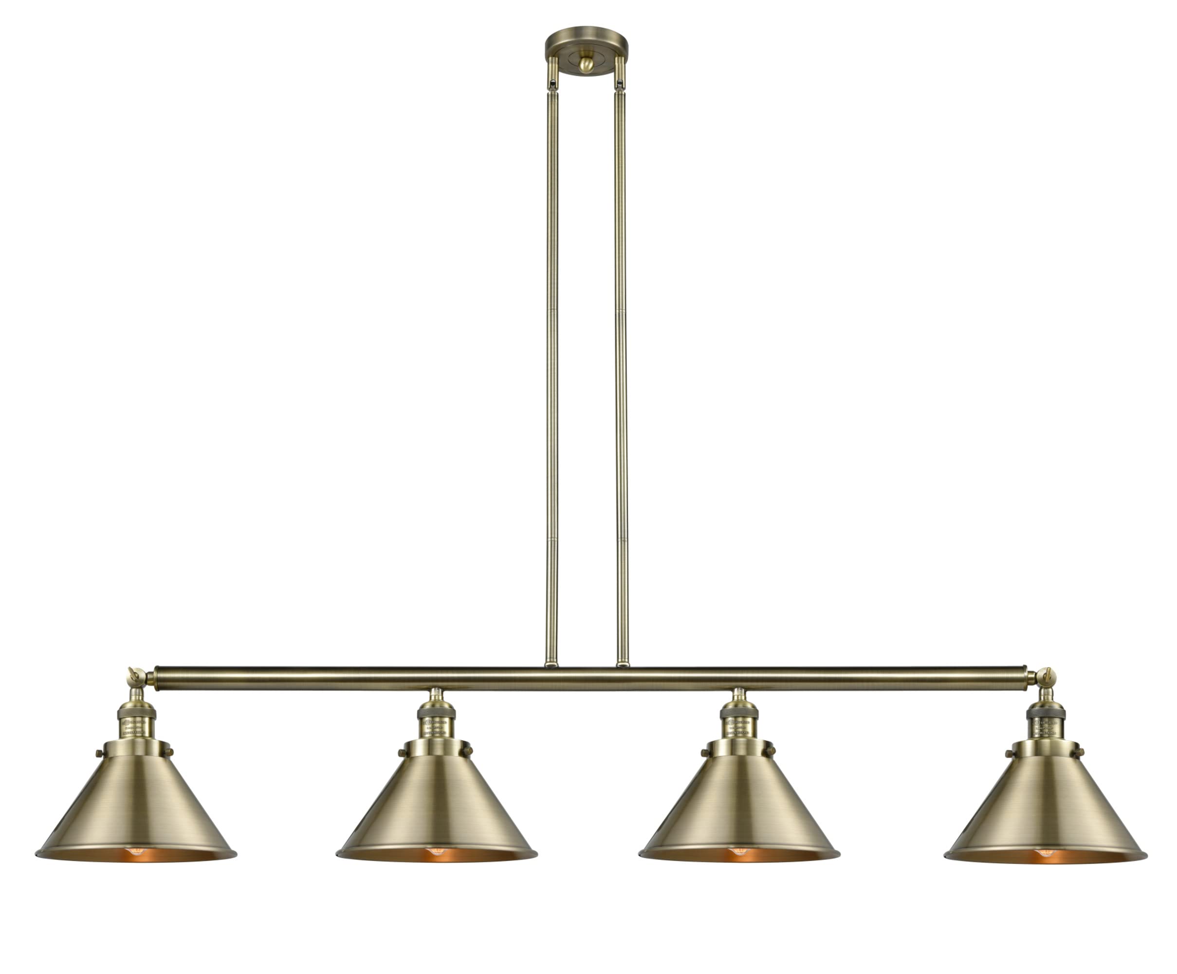 Briarcliff 3-Light Island Pendant Lighting Fixture in Polished Nickel - Modern Kitchen Island Lighting for Dining Room & Home Decor