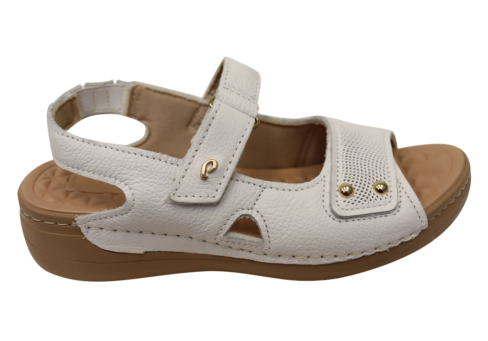 Jannie Women's Comfortable Leather Sandals - Handmade in Brazil - Perfect for Beach, Vacation & Summer Outfits
