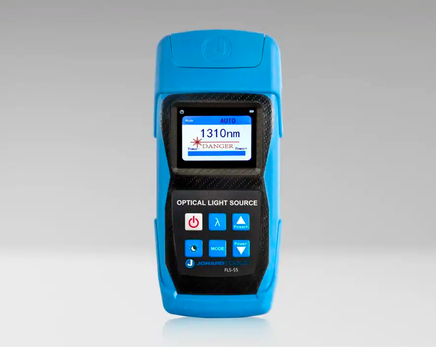 High-Power Multi-Mode & Single-Mode Fiber Optic Light Source with FC/LC/SC (PC/UPC) Adapters - Perfect for Network Testing, Data Centers & Telecom Installations