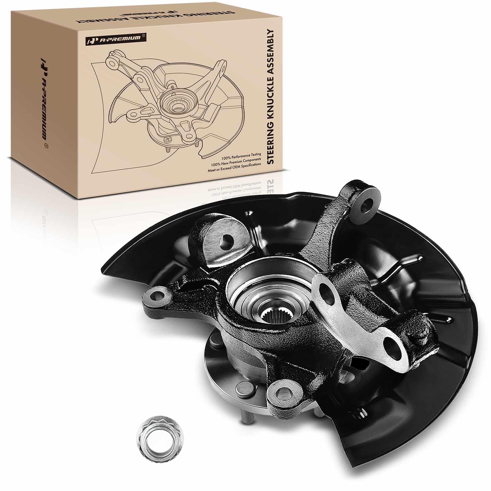 Premium Front Left Steering Knuckle & Wheel Bearing Hub Assembly for 2012-2017 Toyota Camry 2.5L - Driver Side Replacement Part | Durable Auto Suspension Component for Smooth Driving & Vehicle Safety