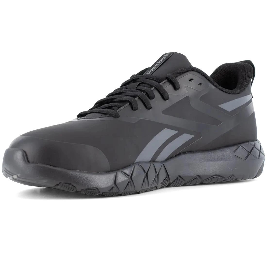 Flexagon Force XL Composite Toe Athletic Work Shoes for Men - Black/Gray Safety Sneakers - Lightweight & Comfortable for Construction, Warehouse & Outdoor Work
