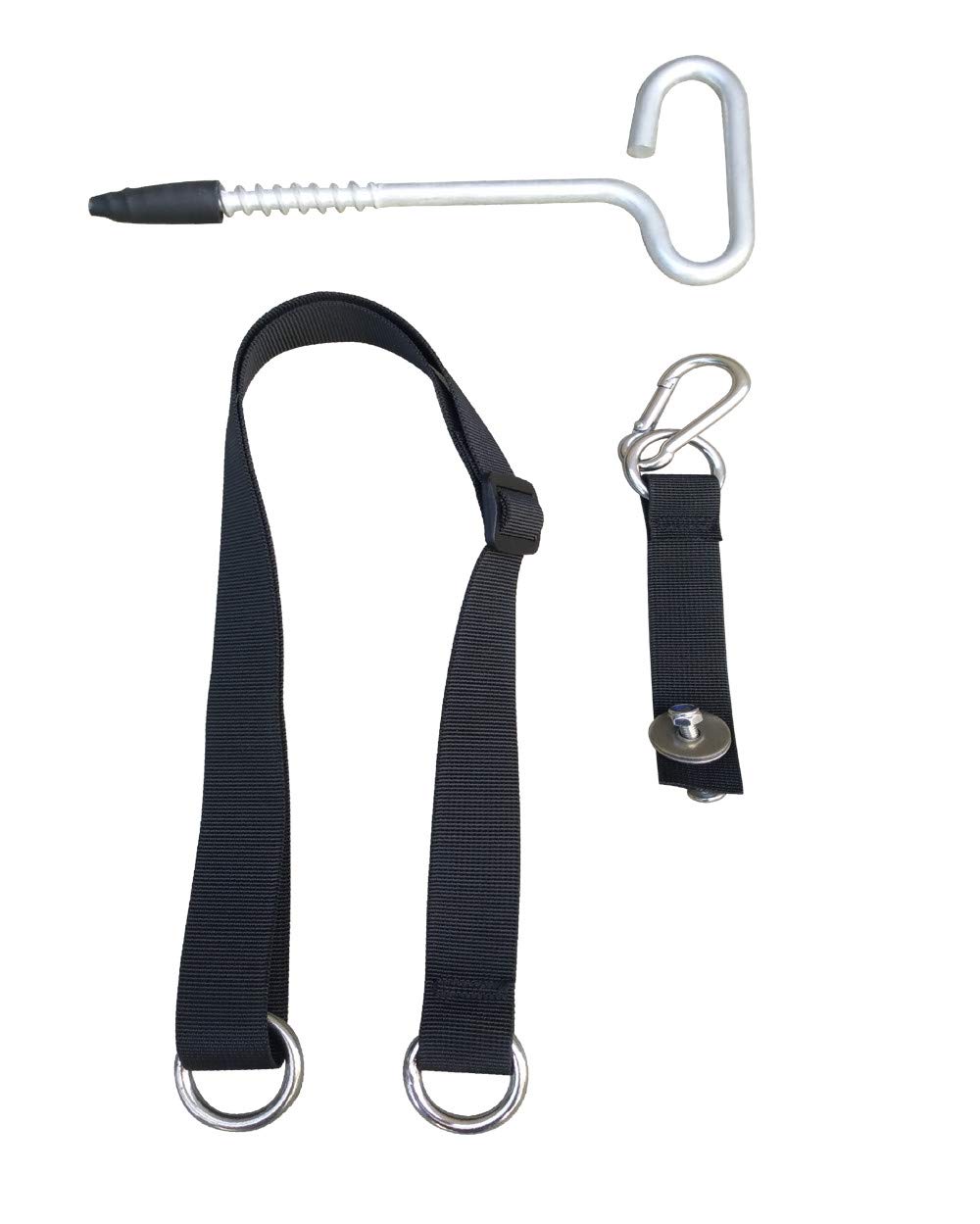 Brocraft Heavy Duty Ice Shelter Anchor Kit - Windproof Ice Fishing Shelter Anchors with Spikes & Straps - Perfect for Ice Fishing, Hunting, and Winter Camping