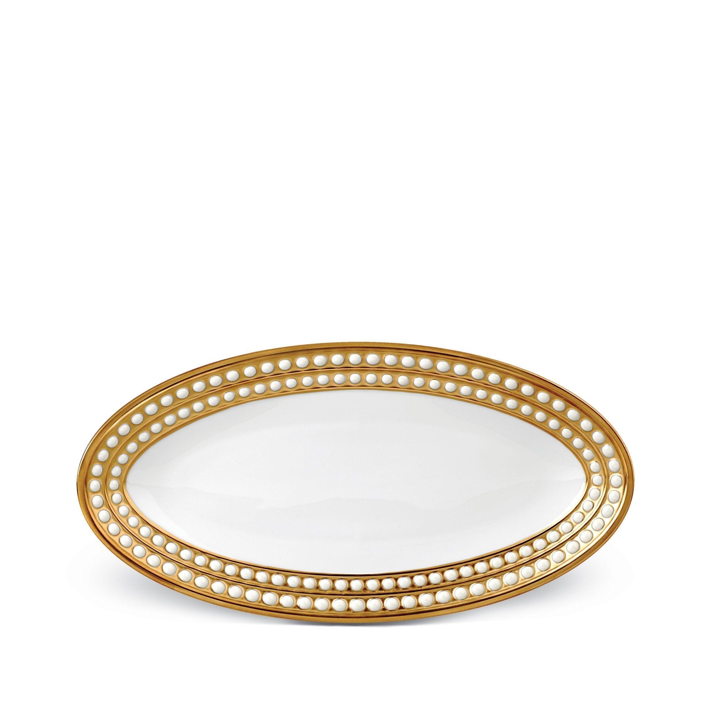 Perlée Oval Platter - Elegant Serving Tray for Entertaining, Dining & Home Decor | Perfect for Parties, Weddings & Holiday Gatherings