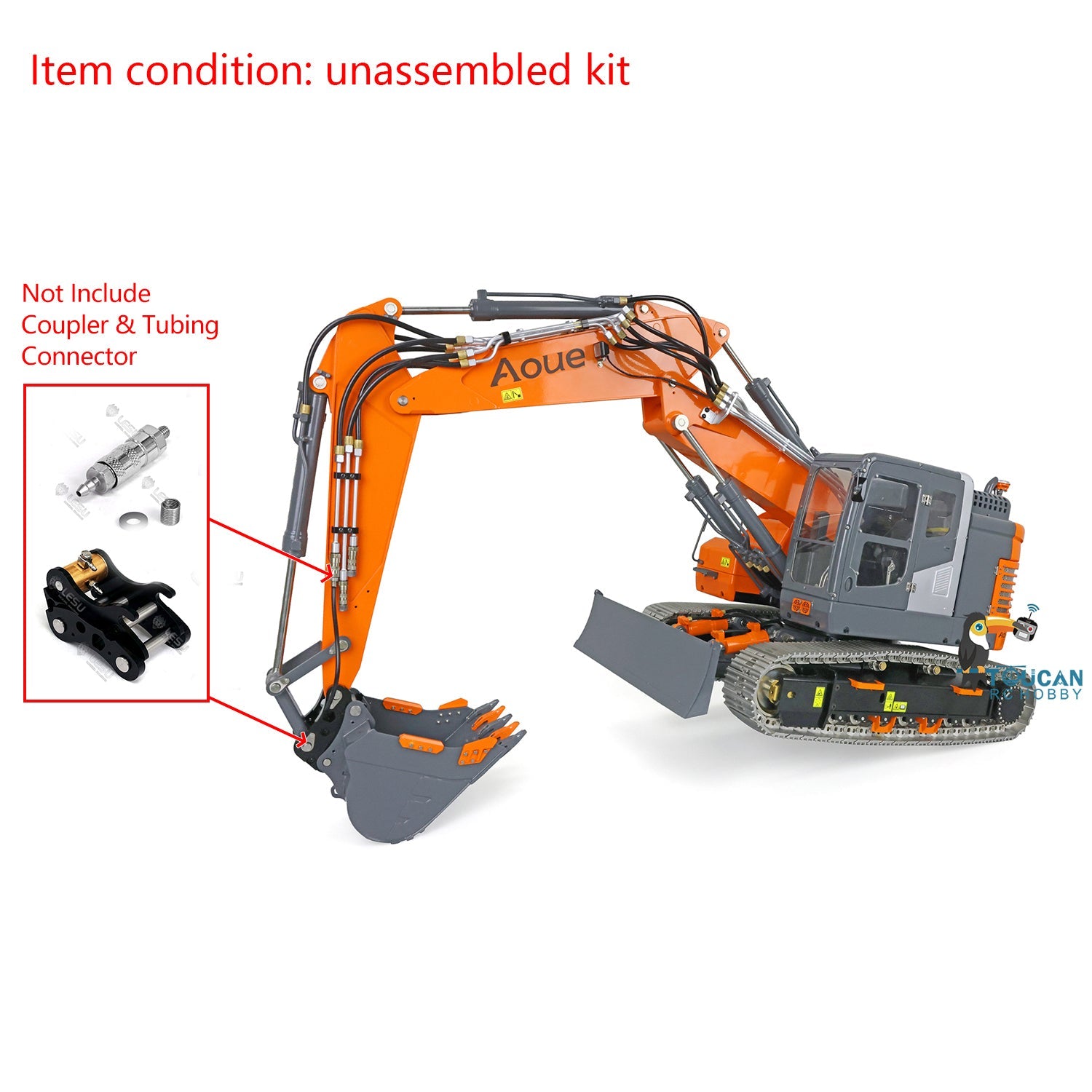 1/14 Scale LESU Metal RC Hydraulic Excavator Model - ET26L with 3-Section Ripper Bucket, Tree Digging Tool & Compactor | Remote Control Construction Toy for Adults & Kids | Perfect for Construction Simulation, Backyard Digging & RC Hobby Projects