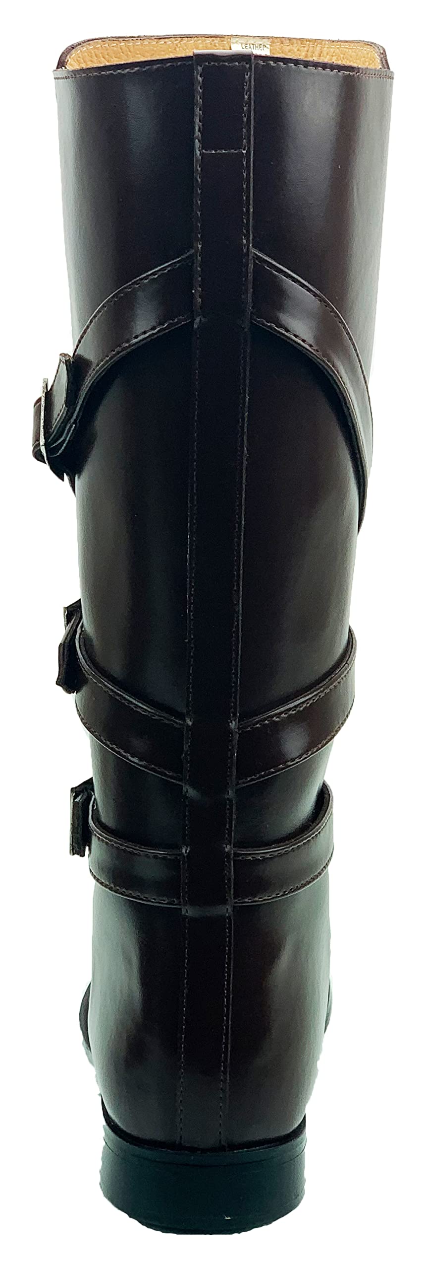 Women's Stylish Leather Motorcycle Riding Knee High Boots - Fashionable & Comfortable for Bikers, Outdoor Adventures & Casual Wear