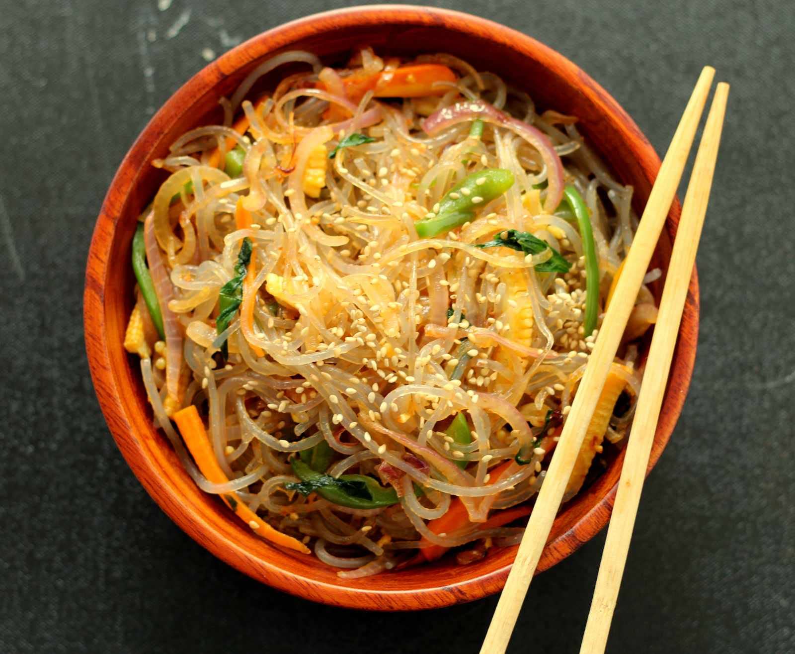 ASSI Japchae Sweet Potato Noodles - 1.5LB (680g) Glass Noodles - Korean Stir Fry Noodle - Vegan & Gluten-Free - Includes Free Coffee Spoon - Perfect for Asian Cooking, Meal Prep & Healthy Eating