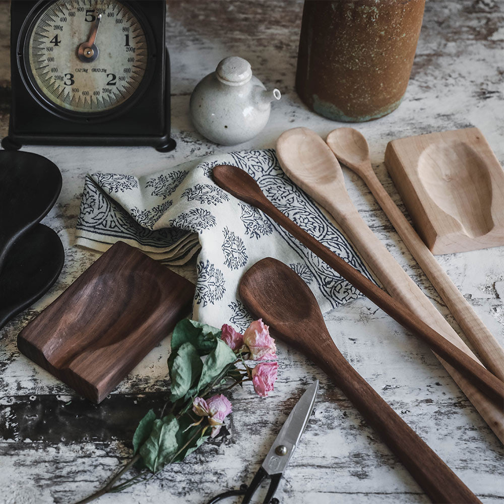 Hand Carved Maple Wood Tasting Spoon - Perfect for Wine, Cheese, Olive Oil & Gourmet Food Tasting - Elegant Kitchen & Dining Accessory