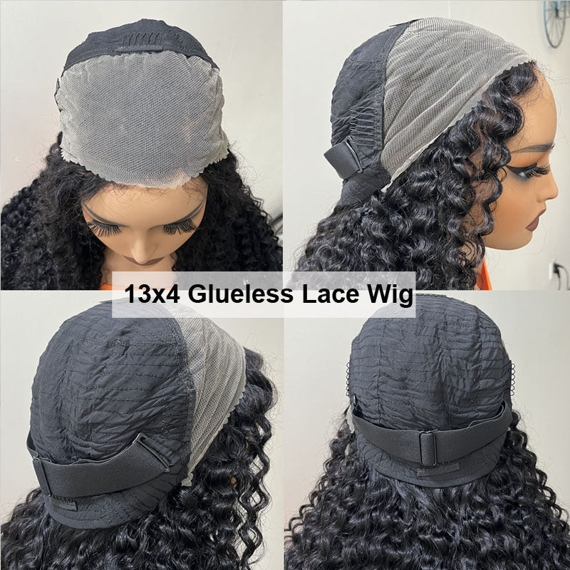 Eullair Glueless Straight Hair Wigs with Pre-Cut Lace 6x4 & 5x5 HD Closure - Beginner Friendly Human Hair Wigs for Everyday Wear & Special Occasions