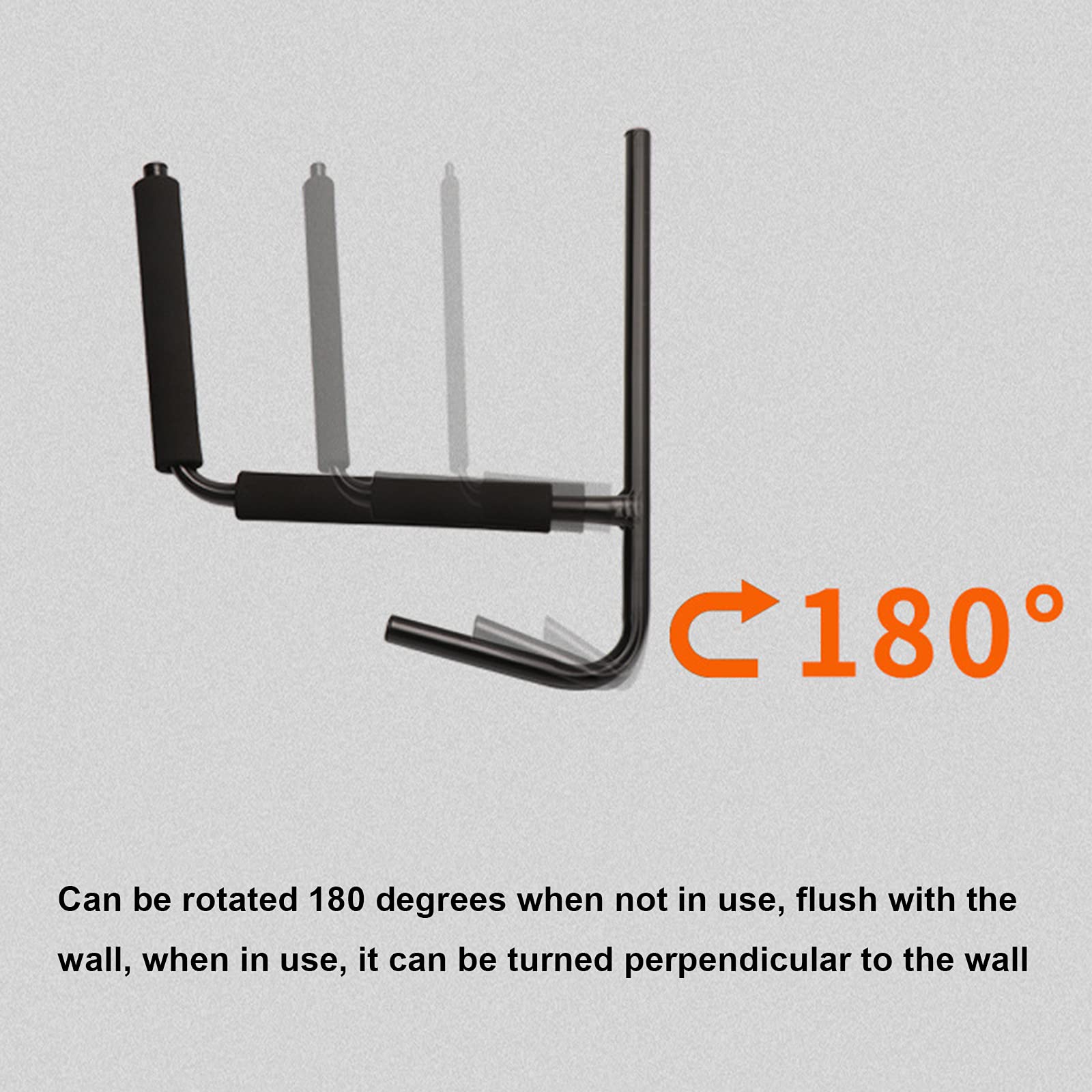 Heavy Duty Wall Mount Kayak Rack - 1 Pair Steel Canoe Storage Holder for Indoor & Outdoor Use - Perfect for Garage, Shed, or Boat House Organization