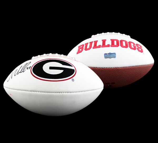 Authentic Nick Chubb Signed Georgia Bulldogs Embroidered NCAA Football Jersey - Collectible Memorabilia for Fans & Sports Enthusiasts - Perfect for Display, Gifts, and Game Day Spirit