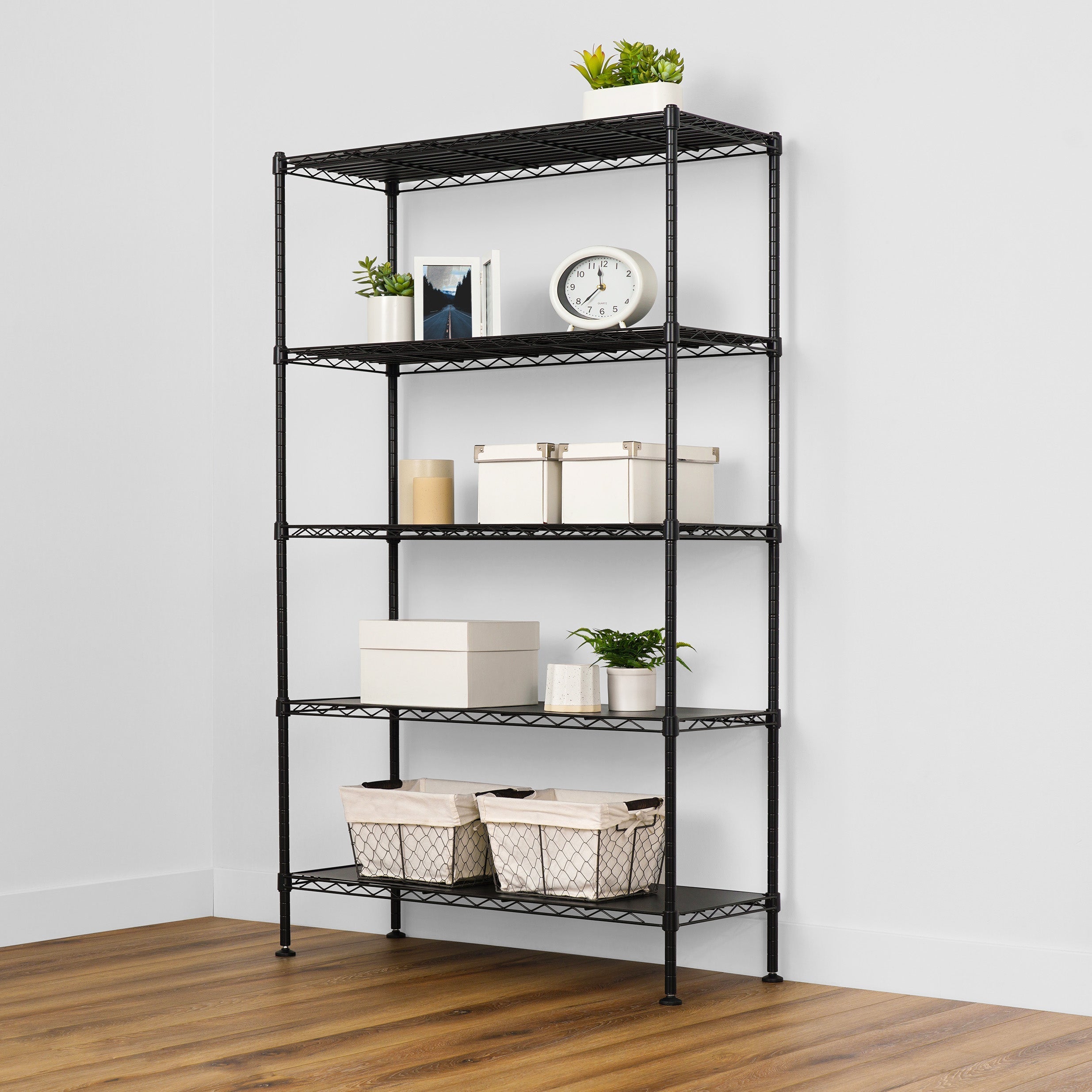 5-Tier Heavy Duty Wire Shelving Unit 14