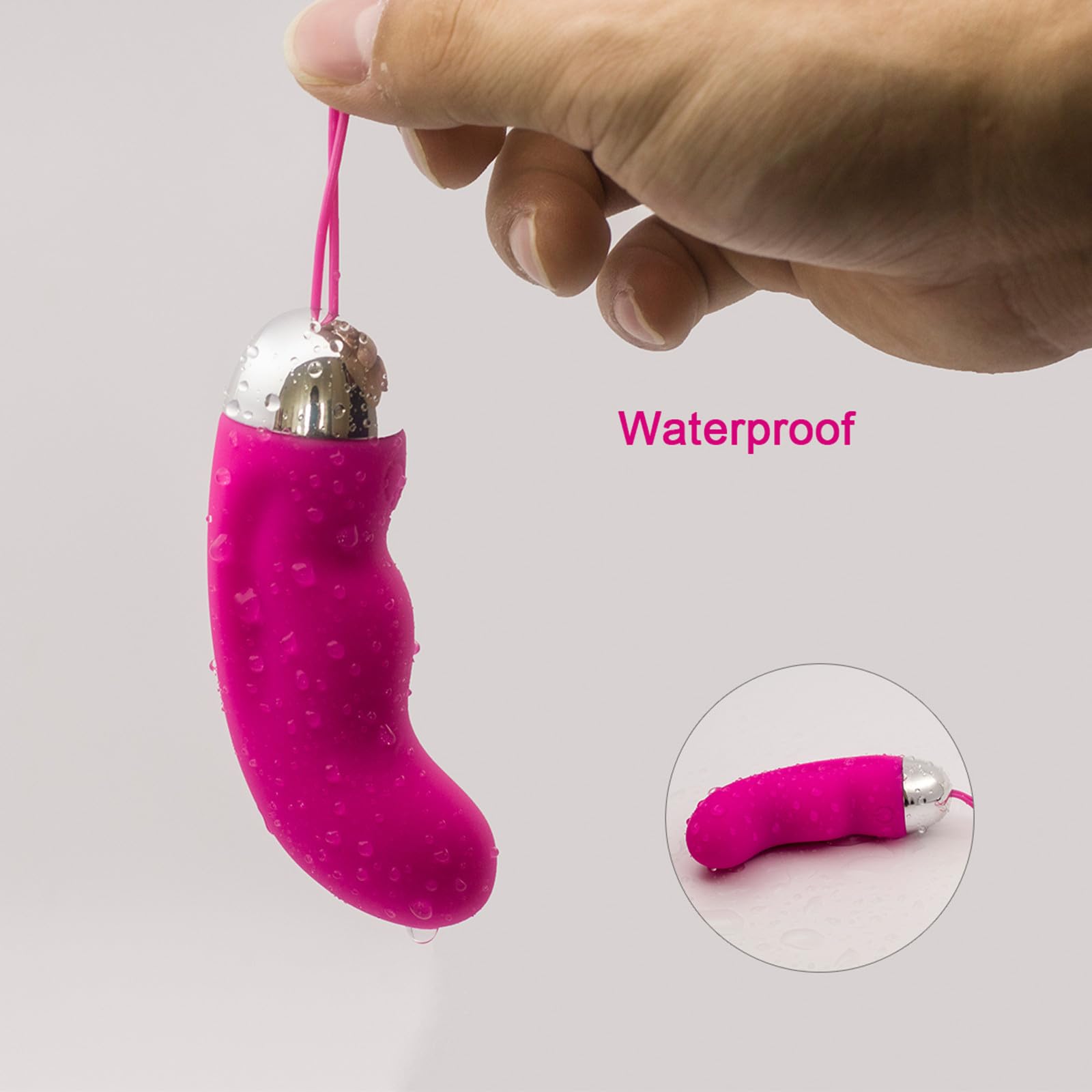 10-Speed Vibrating Finger Massager - Pink Remote Control Egg Toy for Couples & Solo Play - Perfect for Sensual Massage, Stress Relief & Intimate Fun