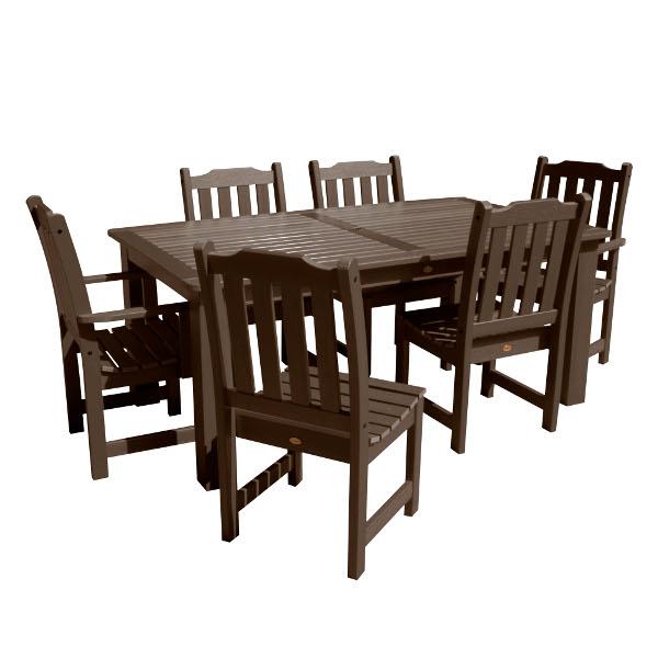 Lehigh 7-Piece Rectangular Outdoor Dining Set - Patio Furniture for Garden, Backyard, Poolside & BBQ Gatherings