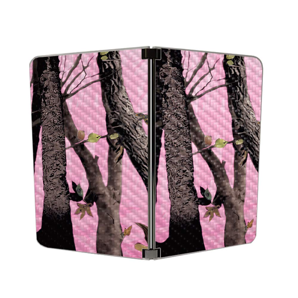 Carbon Fiber Skin for Microsoft Surface Duo - Pink Camo | Protective & Durable | for Work & Travel