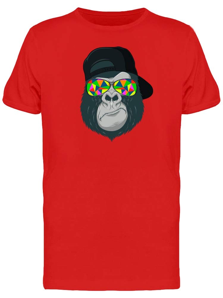 Men's Gorilla with Abstract Glasses Graphic T-Shirt - Trendy Casual Streetwear for Urban Fashion & Everyday Wear