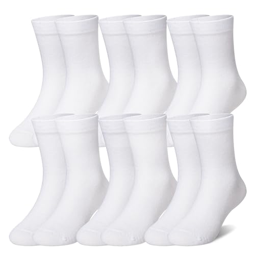 6 Pairs White